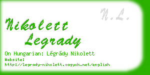 nikolett legrady business card